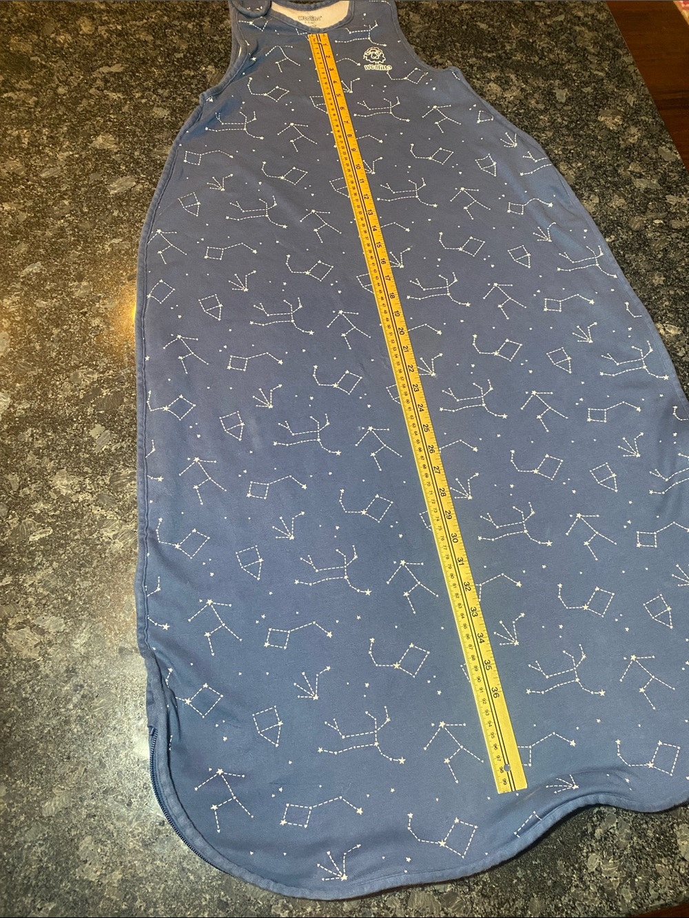 Woolino Sleep Bag Sack 4 Season Merino Wool Cotton Night Sky Size 4-6 Years - Picture 5 of 9